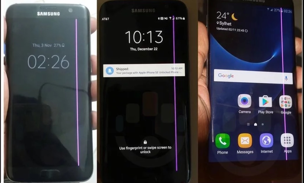 Samsung S7 Edge lỗi màn hình: Người dùng sẽ cảm thấy khá khó chịu.