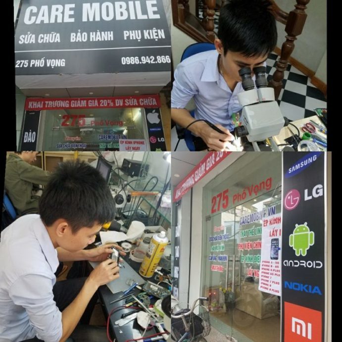  Trung tâm sửa chữa điện thoại di động CareMobile