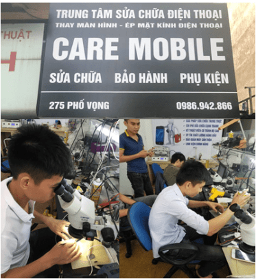 Trung tâm sửa chữa điện thoại CareMobile tại Hà Nội